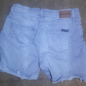 Calvin Klein distressed shorts
